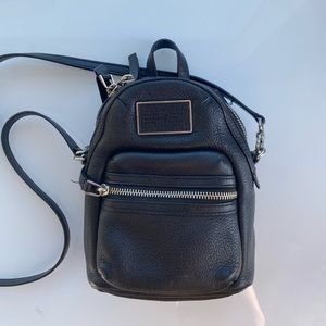 Marc Jacobs mini domo backpack leather crossbody bag